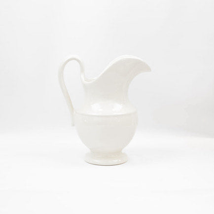 glossy pitcher - cream