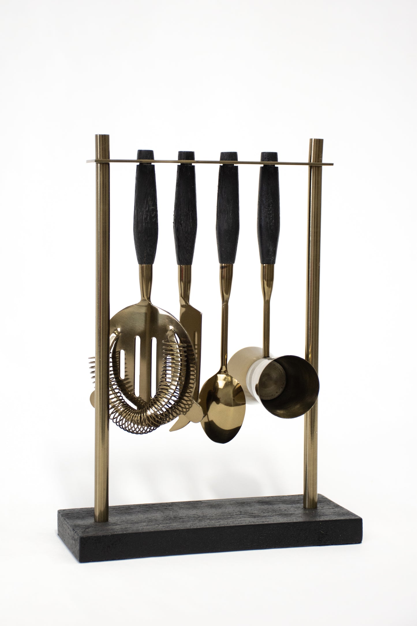hanging bar tool set - aged bronze